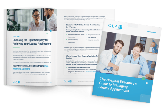 The Hospital Executive’s Guide to Managing Legacy Applications